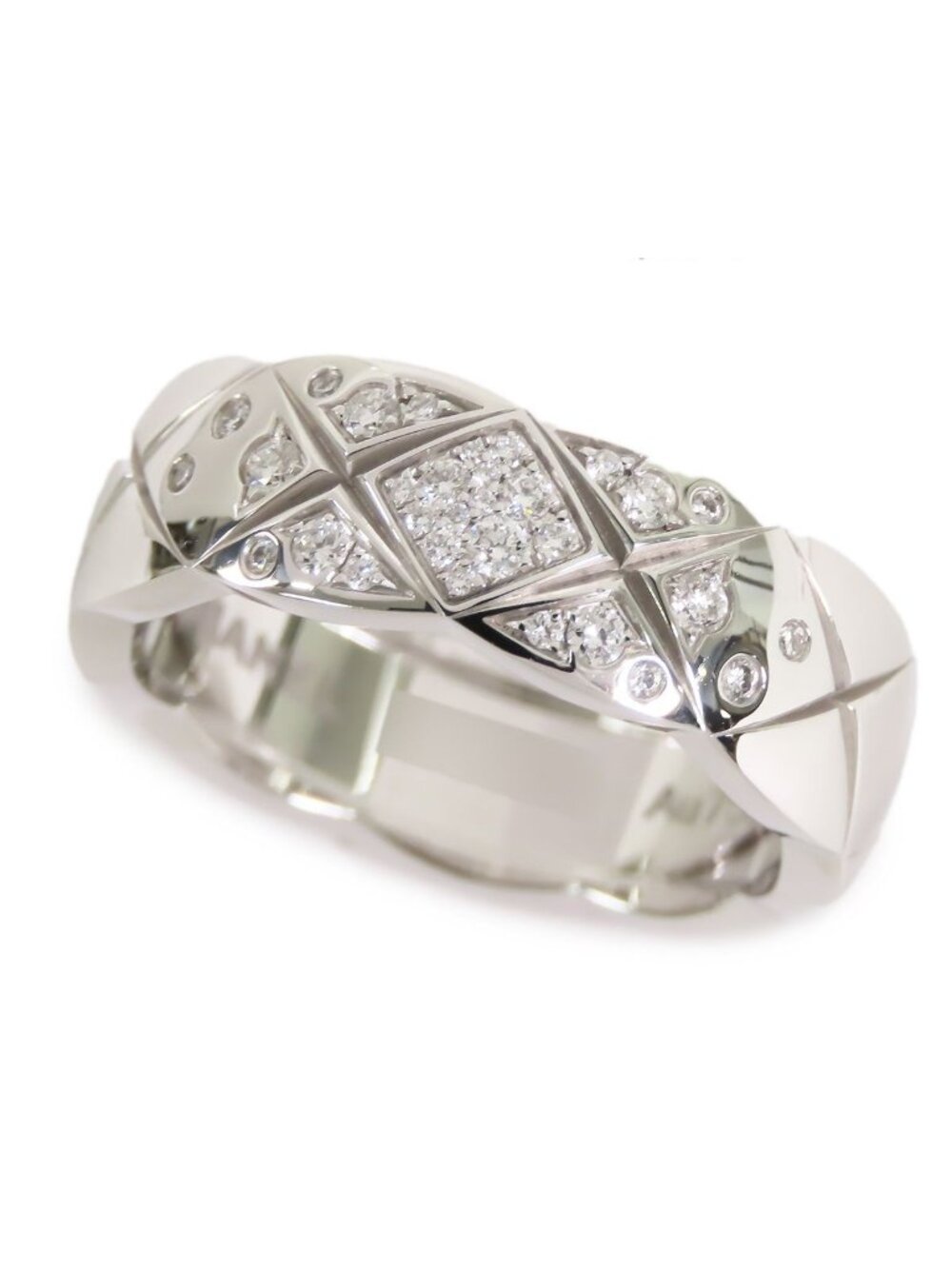 Chanel Coco Crush Medium Ring White Gold 18K Diamond